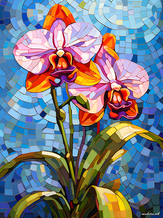 Orchid Transcendence: Colombia's Pride in Gaudí's Mosaic